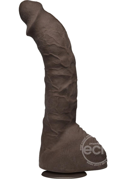 Signature Cocks Ultraskyn Prince Yahshua Dildo 10.5in - Chocolate