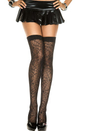 Lace Spider Web Thigh Hi