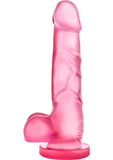 B Yours Sweet N' Hard 4 Dildo with Balls 7.75in - Pink