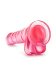 B Yours Sweet N' Hard 4 Dildo with Balls 7.75in - Pink