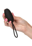 Silicone Rechargeable Egg with Remote Control - Black