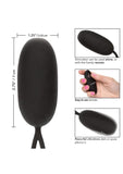 Silicone Rechargeable Egg with Remote Control - Black