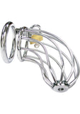 Rouge Stainless Steel Chastity Cock Cage with Padlock(DISCONTINUED)