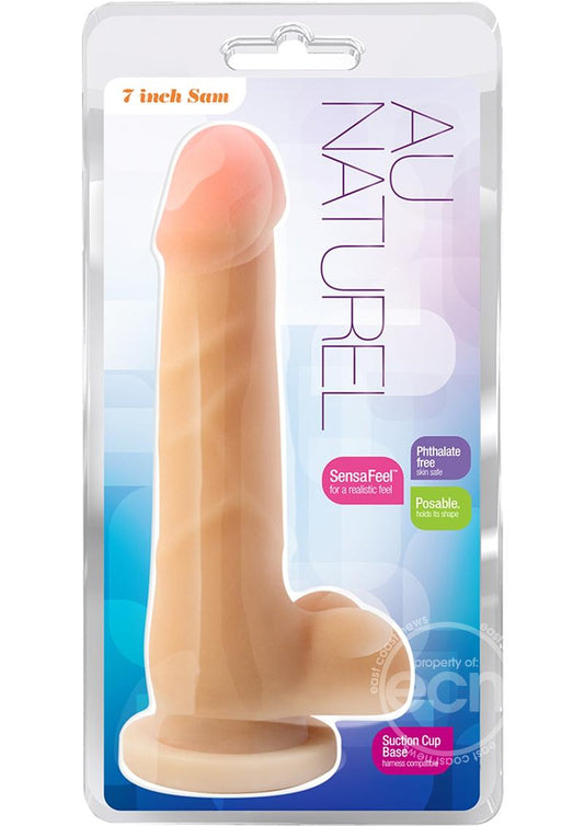 Au Naturel Sam Dildo 7in - Vanilla