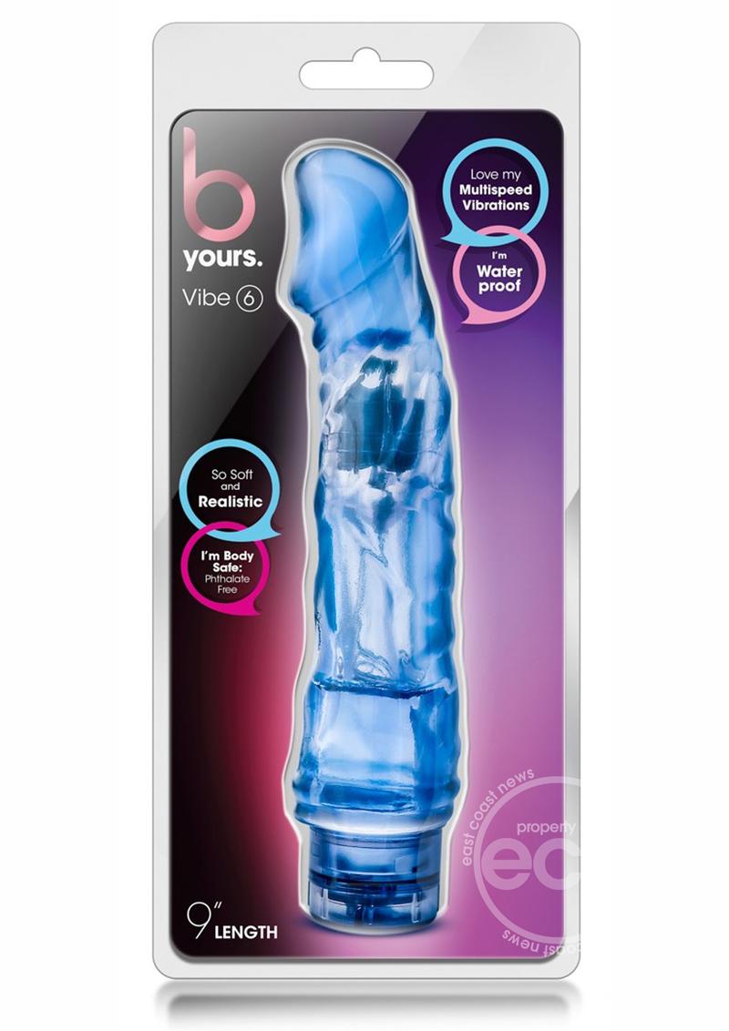 B Yours Vibe 6 Vibrating Dildo 9in