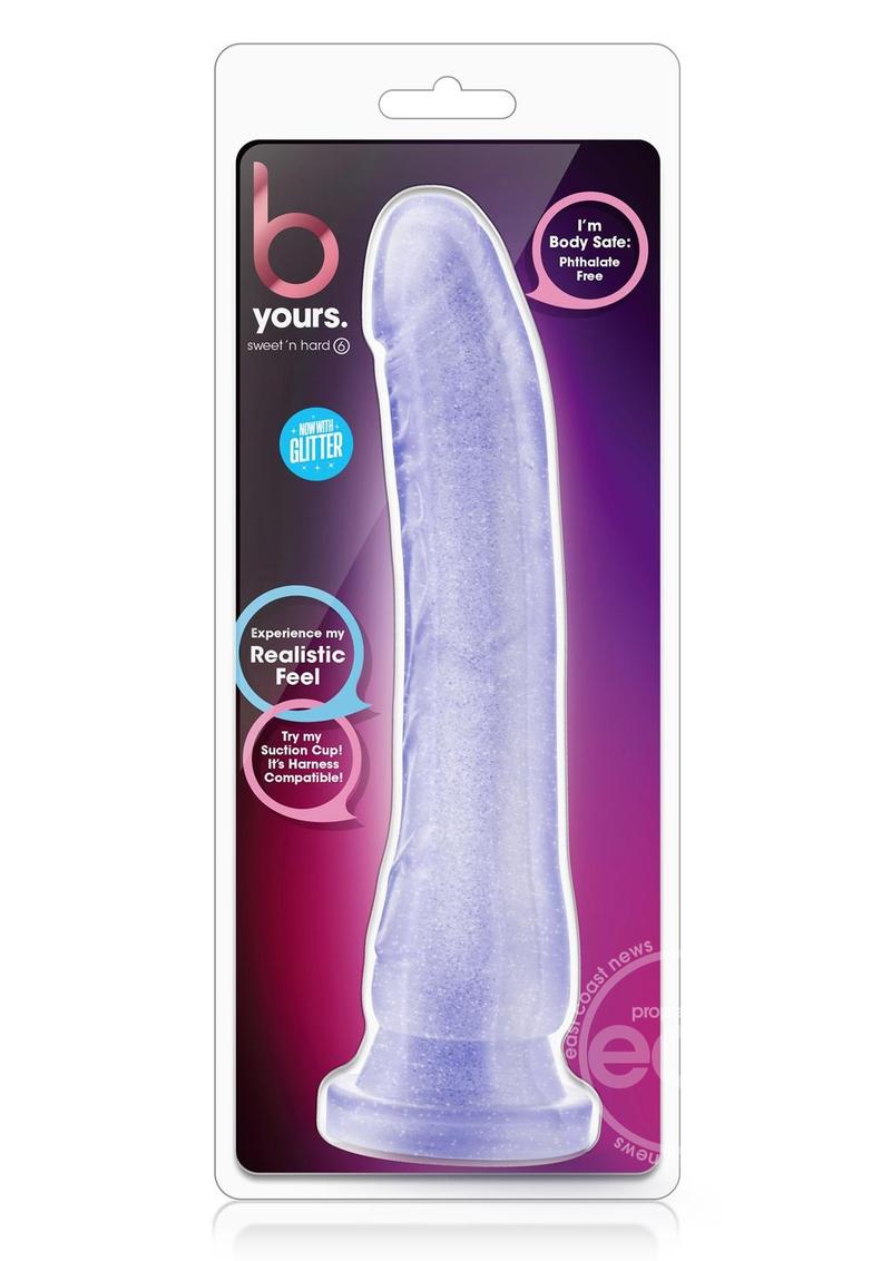 B Yours Sweet N' Hard 6 Dildo 8.5in - Purple