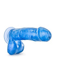 B Yours Sweet N' Hard 1 Dildo with Balls 7in - Blue