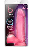 B Yours Sweet N' Hard 2 Dildo with Balls 7.75in - Pink