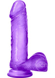 B Yours Sweet N' Hard 2 Dildo with Balls 7.75in - Purple