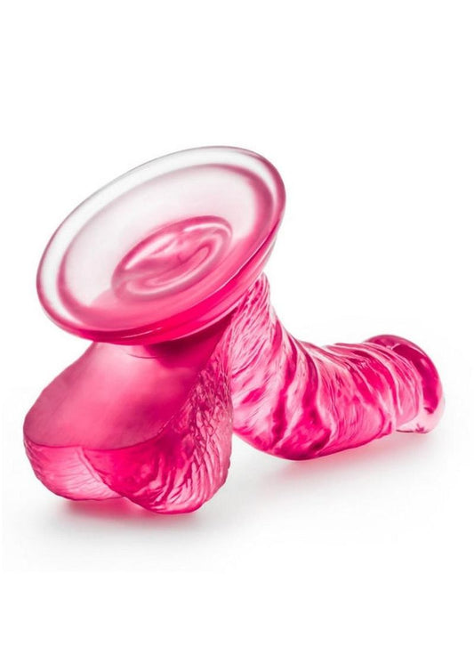 B Yours Sweet N' Hard 8 Dildo with Balls 6.5in - Pink