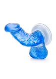 B Yours Sweet N' Hard 8 Dildo with Balls 6.5in - Blue