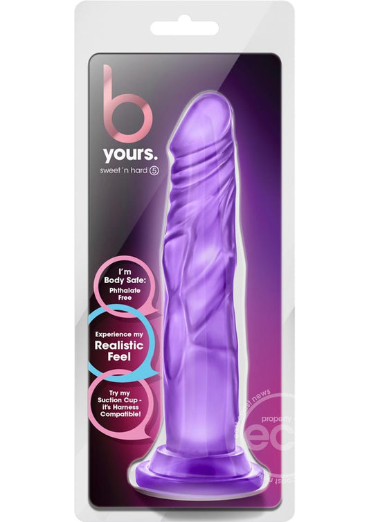 B Yours Sweet N' Hard 5 Dildo 7.5in - Purple