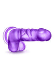 B Yours Sweet N' Hard 4 Dildo with Balls 7.75in - Purple