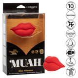 Naughty Bits Muah Silicone Rechargeable Mini Vibrator - Red (Discontinued)