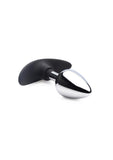 Master Series Dark Invader Metal & Silicone Anal Plug - Medium - Silver