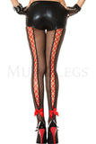 CORSET BLACK FISHNET PANTYHOSE