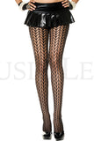 Mesh feather design spandex pantyhose