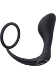 Prostatic Play Explorer II Silicone Prostate Stimulator + Cock Ring - Black