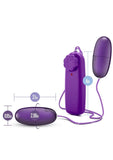 B Yours Double Pop Eggs with Remote Control - Plum