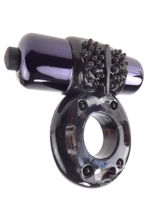 Fantasy C-Ringz Vibrating Super Cock Ring with Bullet - Black