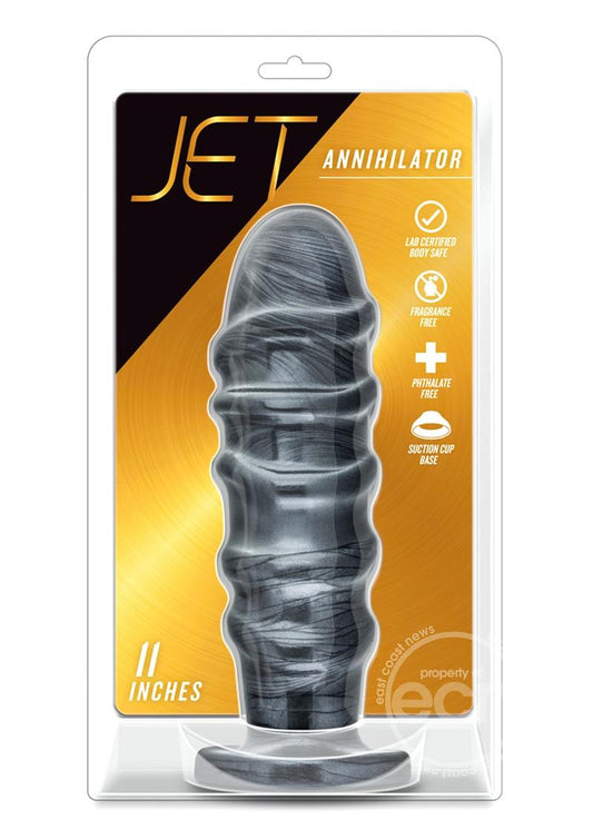 Jet Annihilator Butt Plug - Carbon Metallic Black