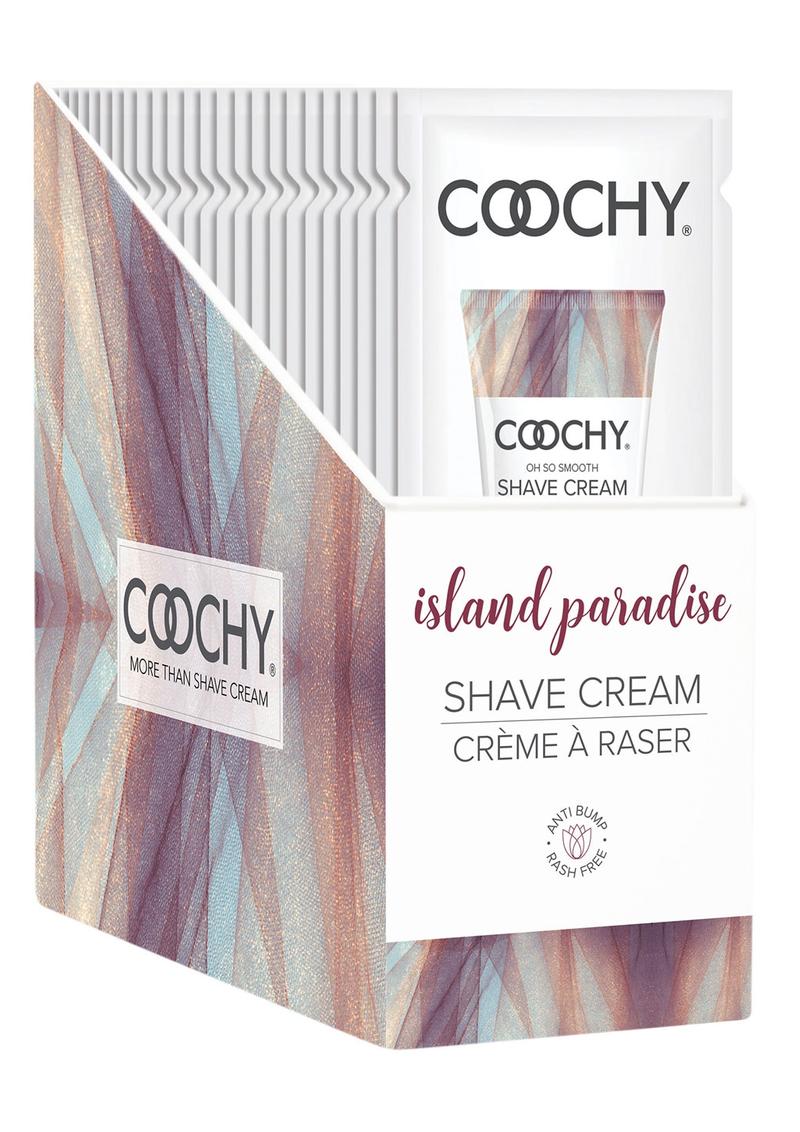 Coochy Shave Cream Island Paradise .5oz Foil (24 per Display)