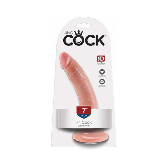 Pipedream King Cock 7 in. Cock Realistic Dildo With Suction Cup