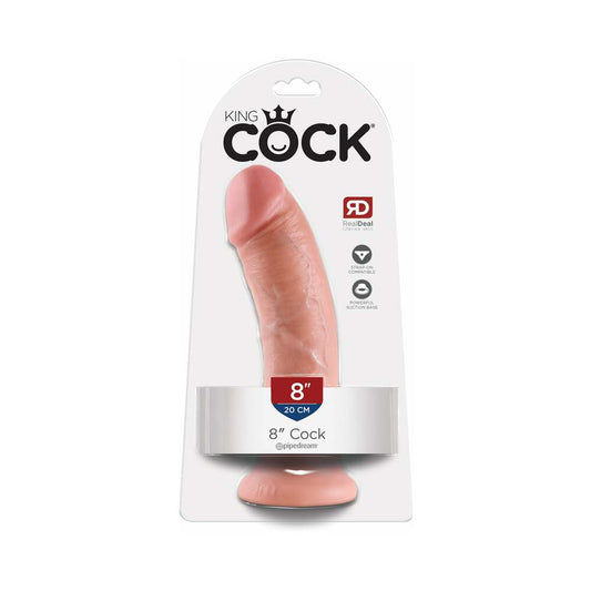 Pipedream King Cock 8 in. Cock Realistic Dildo With Suction Cup