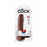 Pipedream King Cock 8 in. Cock With Balls Realistic Suction Cup Dildo