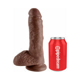 Pipedream King Cock 8 in. Cock With Balls Realistic Suction Cup Dildo