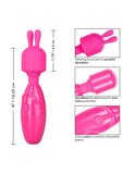 Tiny Teasers Bunny USB Rechargeable Mini Wand - Pink