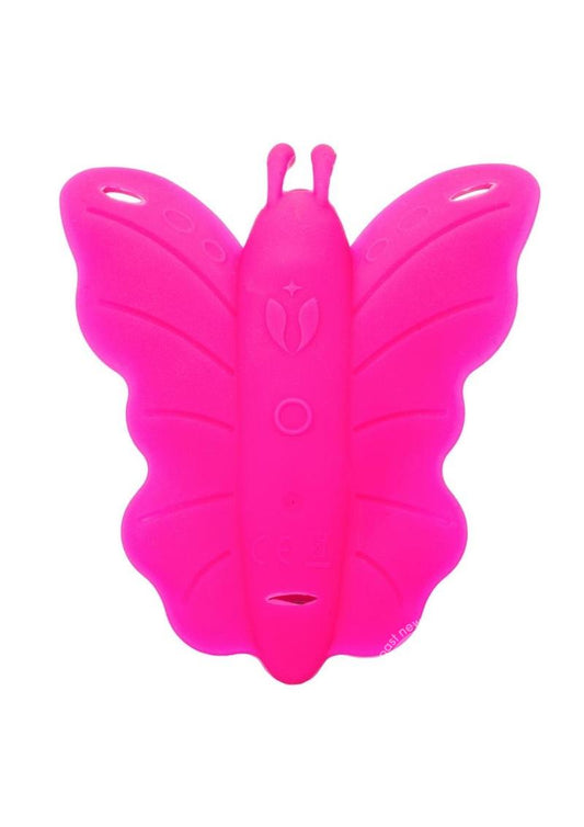 Venus Butterfly Silicone Remote Venus Penis USB Rechargeable Waterproof Pink