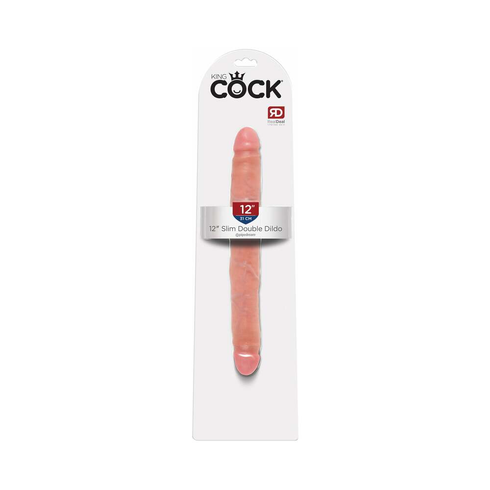 Pipedream King Cock 12 in. Slim Double Dildo Realistic