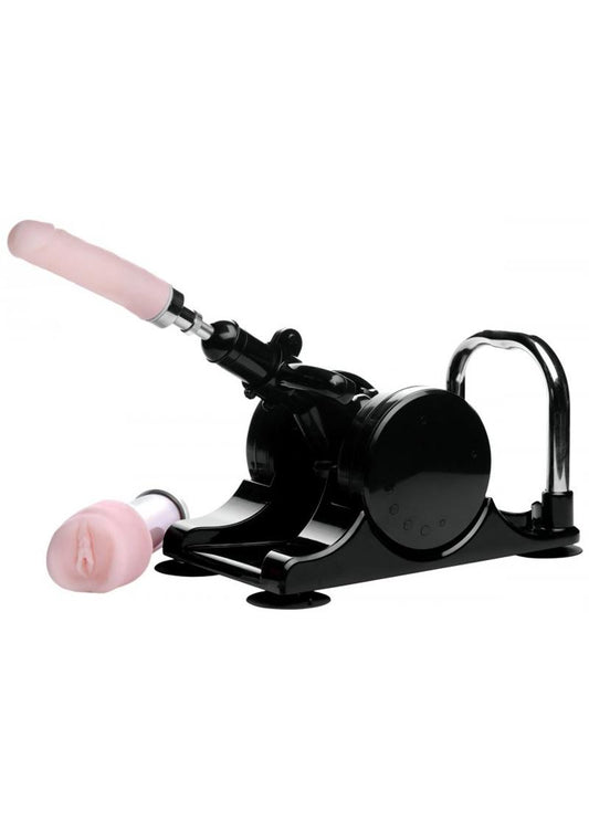 LoveBotz Robo Fuk Deluxe Adjustable Sex Machine - Black/Pink