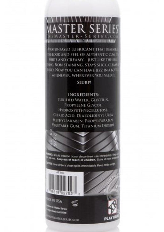 Master Series Jizz Unscented Water Based Lubricant 8oz