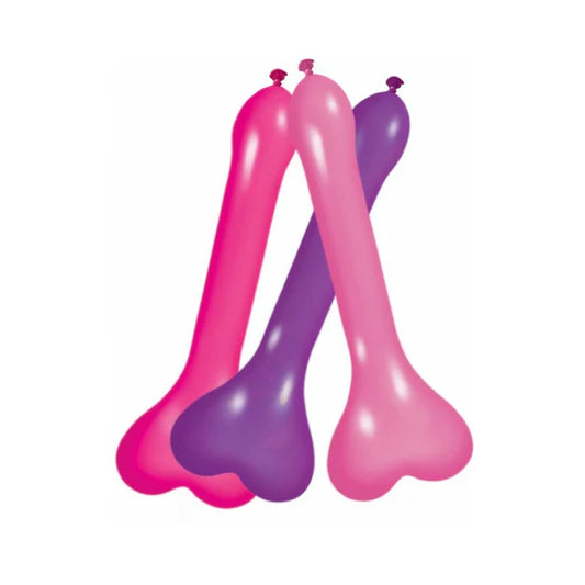 Pecker Balloons Assorted Colors (6/Box)