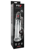 PDX Elite Suck-N-Pump Vibrating Penis Pump & Stroker Clear