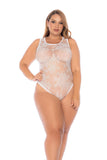 MAPALE WHITE LACE BODYSUIT