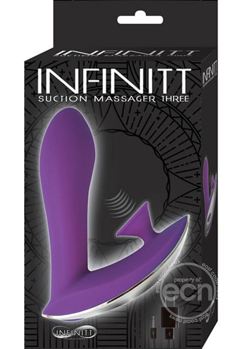 Infinitt Suction Massager Three Rechargeable Silicone Vibrator