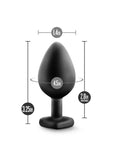 Temptasia Bling Plug Silicone Butt Plug - Black