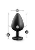 Temptasia Bling Plug Silicone Butt Plug - Black