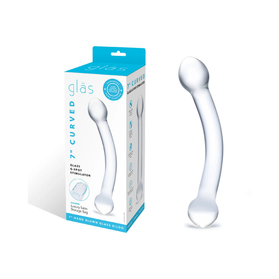 Glas 7 in. Curved Glass G Spot Stimulator