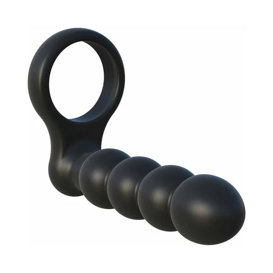 Pipedream Fantasy C-Ringz Remote Control Double Penetrator Vibrating Cockring Black3978420939784209