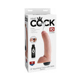 Pipedream King Cock 9 in. Squirting Cock With Balls Realistic Dildo Beige