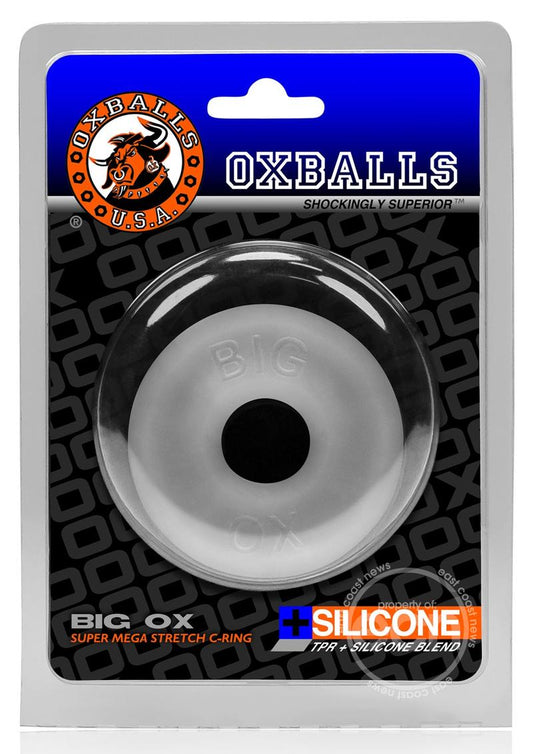 Oxballs Big Ox Super Mega Stretch Silicone Cock Ring - Clear