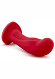 Temptasia Jezebel Silicone Dildo 6in with Heart-Shaped Suction Cup  - Crimson