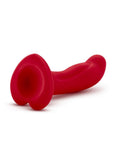 Temptasia Jezebel Silicone Dildo 6in with Heart-Shaped Suction Cup  - Crimson