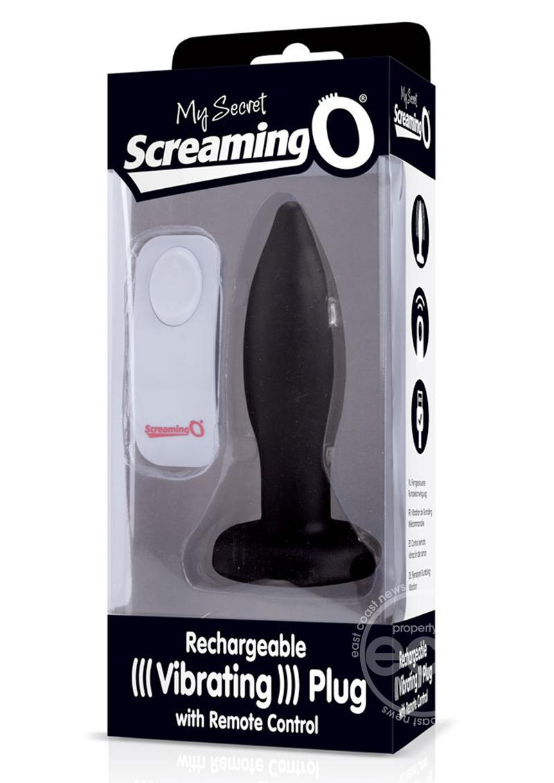 Screaming O My Secret Remote Vibrating Plug - Black