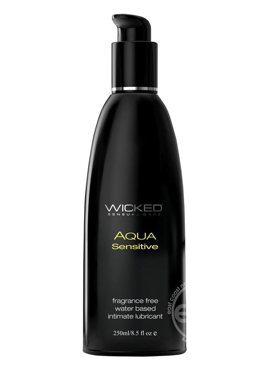 Wicked Aqua Water Based Sensitive Hypoallergenic Lubricant 8oz