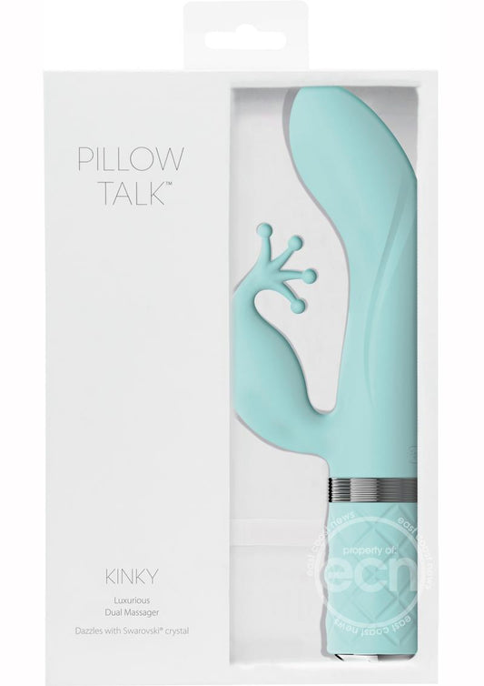 Pillow Talk Kinky Rechargeable Silicone Vibrator - Teal